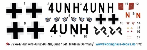 Peddinghaus decals 4747 - peddinghaus-decals, 1-72