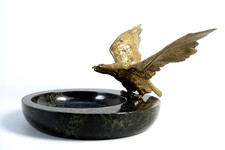 Antiker Bronze Aschenbecher