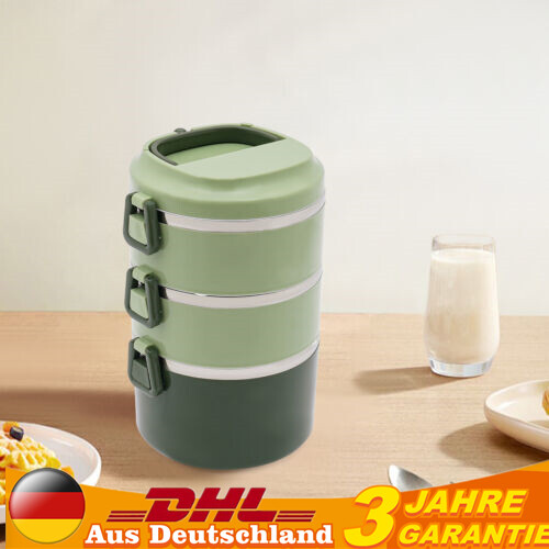 Grün stufige lunch - 3-stufige, box