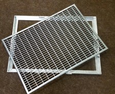 Fußabstreifer Schuhabstreifer Gitterrost 50 x 35 mit Zarge MW 30/30 30/1