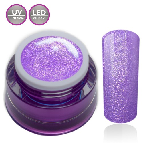 Farbgel glitter violett - glitter,