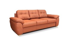 3-er Sofa Oxford Pik aus Naturleder Leder Couch Ledersofa Gesteppt Rindsleder