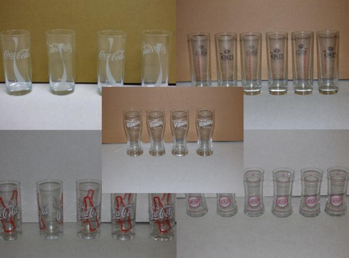 Stück glas saftglas coca - stück:,