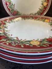 Villeroy & Boch 4x Winter Bakery Teller „Alte Serie“ + Servietten + Teelichtzug