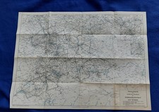 Karte Kursbuch Deutsche Reichsbahn Südwestdeutschland und Schweiz Winter 1935 