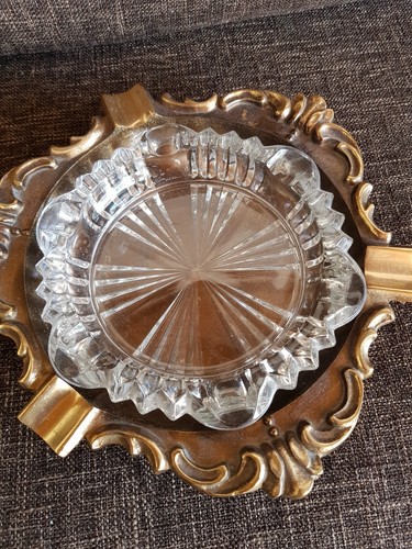 Bronze aschenbecher mit - bronze,