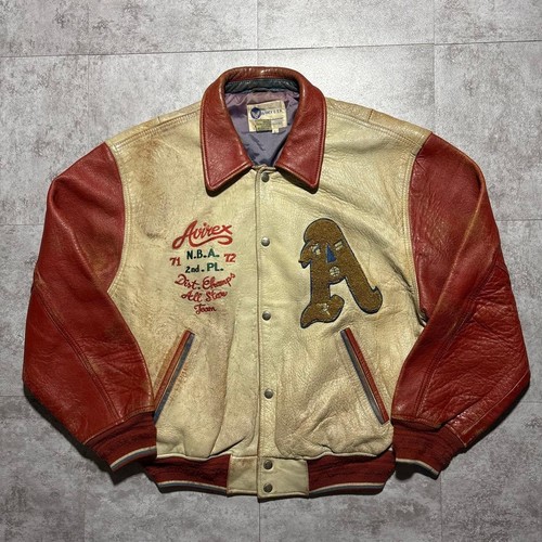 Avirex echtleder varsity jacke - varsity,