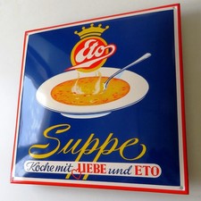 ETO SUPPE Altes Emailschild