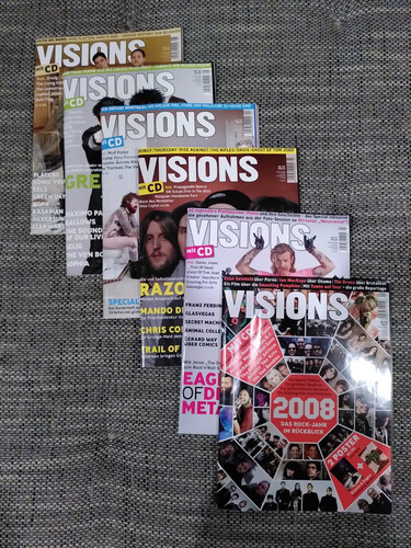 13x musikzeitschrift visions - musikzeitschrift,
