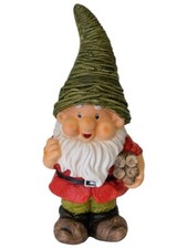 DEKO " GARTENZWERG MIT GRÜNEM HUT "  CA. 48 CM # SCHMUCKJAGD