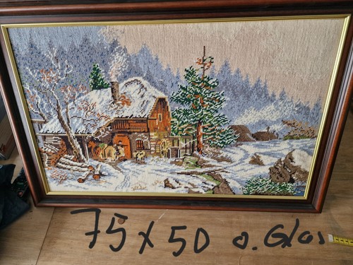 Gobelinbild winterlandschaft - gobelinbild,