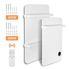 Smart Infrarotheizung 400/600W Handtuchtrockner mit WLAN & Fernbedienung Büro