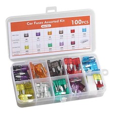 100 Stück KFZ Sicherungen 2A-40A Mini Flachsicherungen Autosicherungen PKW LKW
