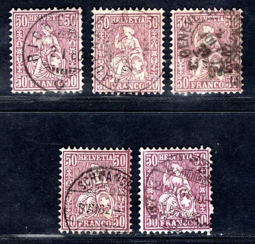 Schweiz 1867 gestempelt - 1867,