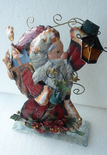 Weihnachtsmann aus blech - weihnachtsmann,