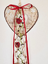 Türdeko Rosen wanddekoration fensterdeko deko hänger geschenkidee rosen girlande