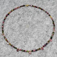 Turmalin Halskette, 925er