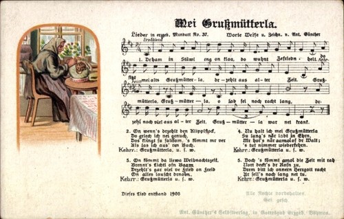 Lied günther anton - lied, ak