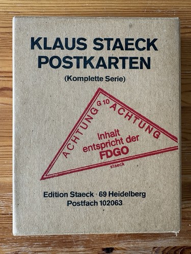Klaus staeck postkarten - -,