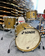 Sonor SQ1 Shellset Fusion in "Satin Gold Metallic"  -  20", 12", 14"