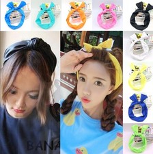 Multifunktion Schleife Hasenohren Haarband Draht biegbar Stirnband Rockabilly 