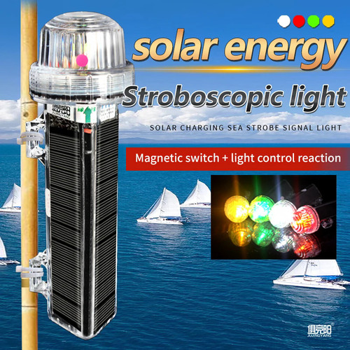Solar led warnlicht - 1x,