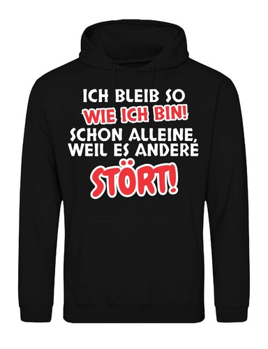 Herren hoodie ich - hoodie, so
