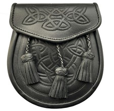 Leder Sporran mit Werfen