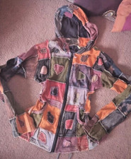 Himalaya Jacke Pullover Strickpullover Indien Hoodie Sweatshirts Patchwork Goa S