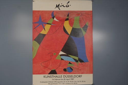 Vintage miro exhibition poster - miro,