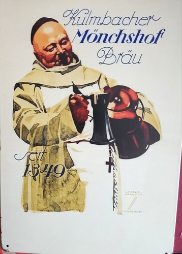 Blechschild kulmbacher - blechschild,