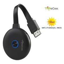 TVPeCee WLAN-HDMI-Streaming-Empfänger für Miracast, AirPlay & DLNA, bis 4K UHD