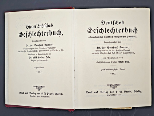 Deutsches geschlechterbuch - deutsches,
