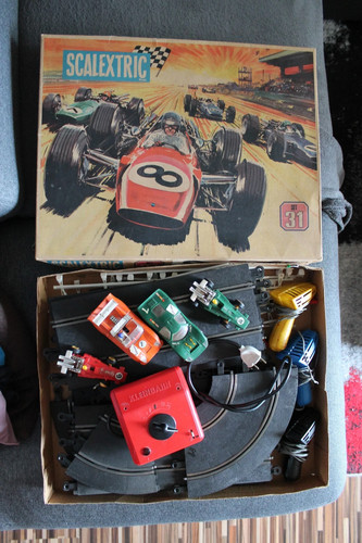 Rennbahn scalextric set - rennbahn,