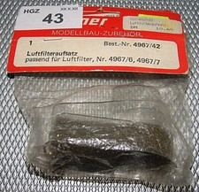Vintage Graupner 4967/42 z.B. Kyosho Nitro Land Jump Luftfilter Aufsatz Neu NOS