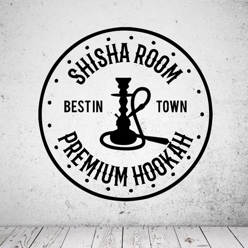 Wandtattoo shisha room - shisha,
