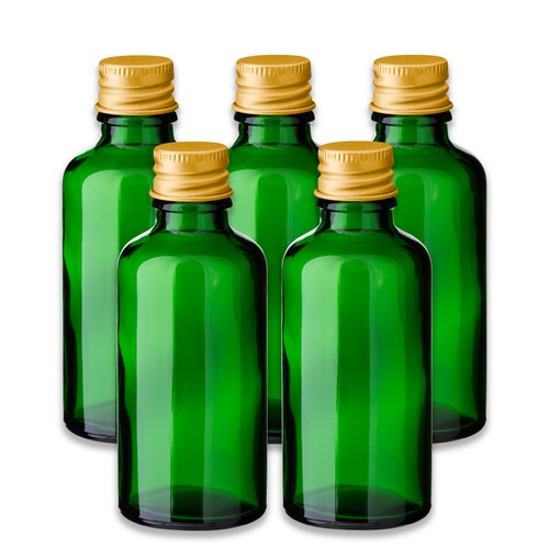 Grüne glasflasche ml - 50,