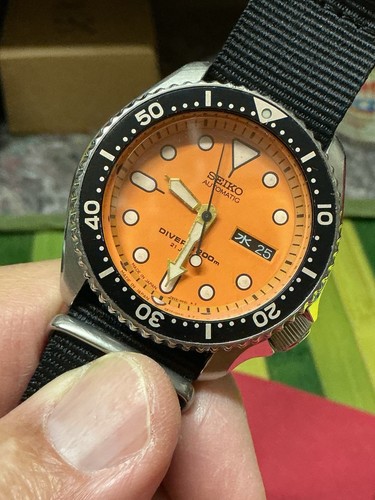Seiko skx011 orange 7s26 - seiko,