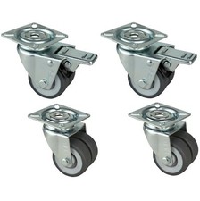 4 Stück Transportrollen 2+2