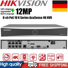 Hikvision 8-Kanal PoE Smart AcuSense 4K 12MP NVR Video Recorder System Netzwerk