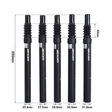 MTB Fahrrad Sattelstütze Gefedert 25-31mm Aluminium Rennrad Sattelstange 300mm