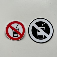 Aufkleber Sticker "keine Getränke" Spielautomat Automat Flipper