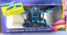Siku 1950 Scheibenegge  blau schwarz 1:32 TEXT LESEN