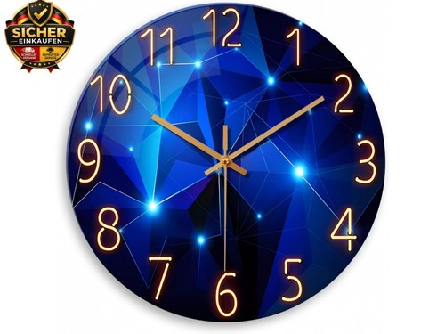 Modern blue wall clocks - modern,