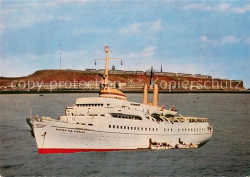 Dampfer oceanliner helgoland - dampfer,