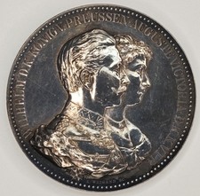 Preußen Gedenk Silbermedaille