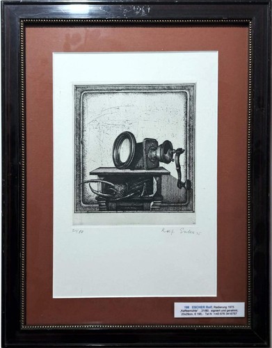 Rolf escher radierung 1975 - rolf, escher,