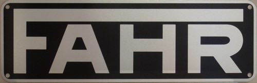 Fahr schlepper haubenschild - fahr,