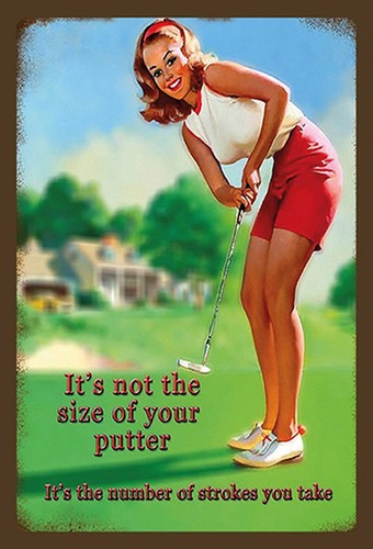 Blechschild 20x30 golf - golf, sport