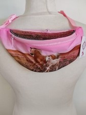 SQUARED&CUBED  schöne kleine Bauchtasche m. Pferdemotiv rosa NEU